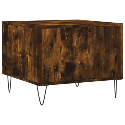 vidaXL Coffee Tables 2 pcs Smoked Oak 50x50x40 cm Engineered Wood