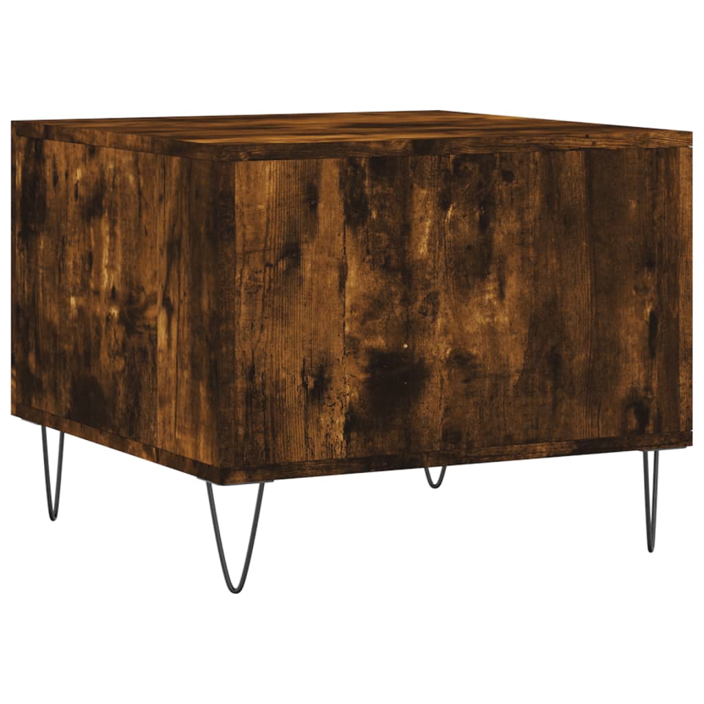 vidaXL Coffee Tables 2 pcs Smoked Oak 50x50x40 cm Engineered Wood