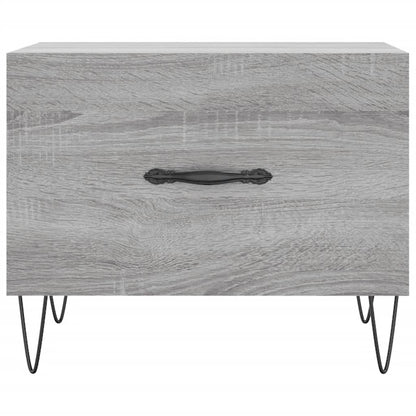 vidaXL Coffee Table Grey Sonoma 50x50x40 cm Engineered Wood