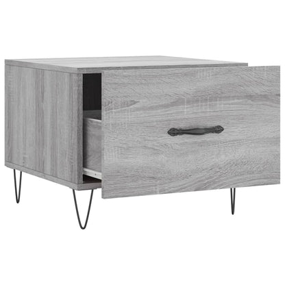 vidaXL Coffee Table Grey Sonoma 50x50x40 cm Engineered Wood