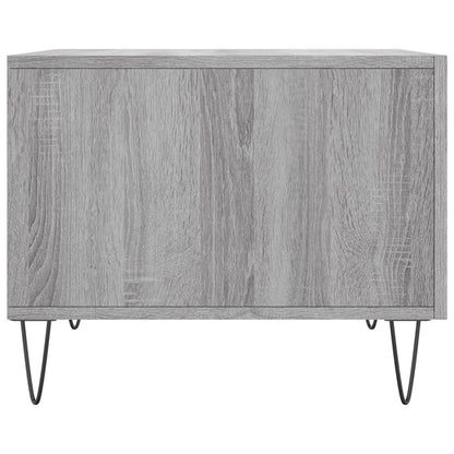 vidaXL Coffee Table Grey Sonoma 50x50x40 cm Engineered Wood