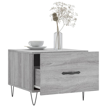 vidaXL Coffee Tables 2 pcs Grey Sonoma 50x50x40 cm Engineered Wood