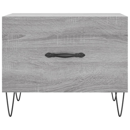 vidaXL Coffee Tables 2 pcs Grey Sonoma 50x50x40 cm Engineered Wood