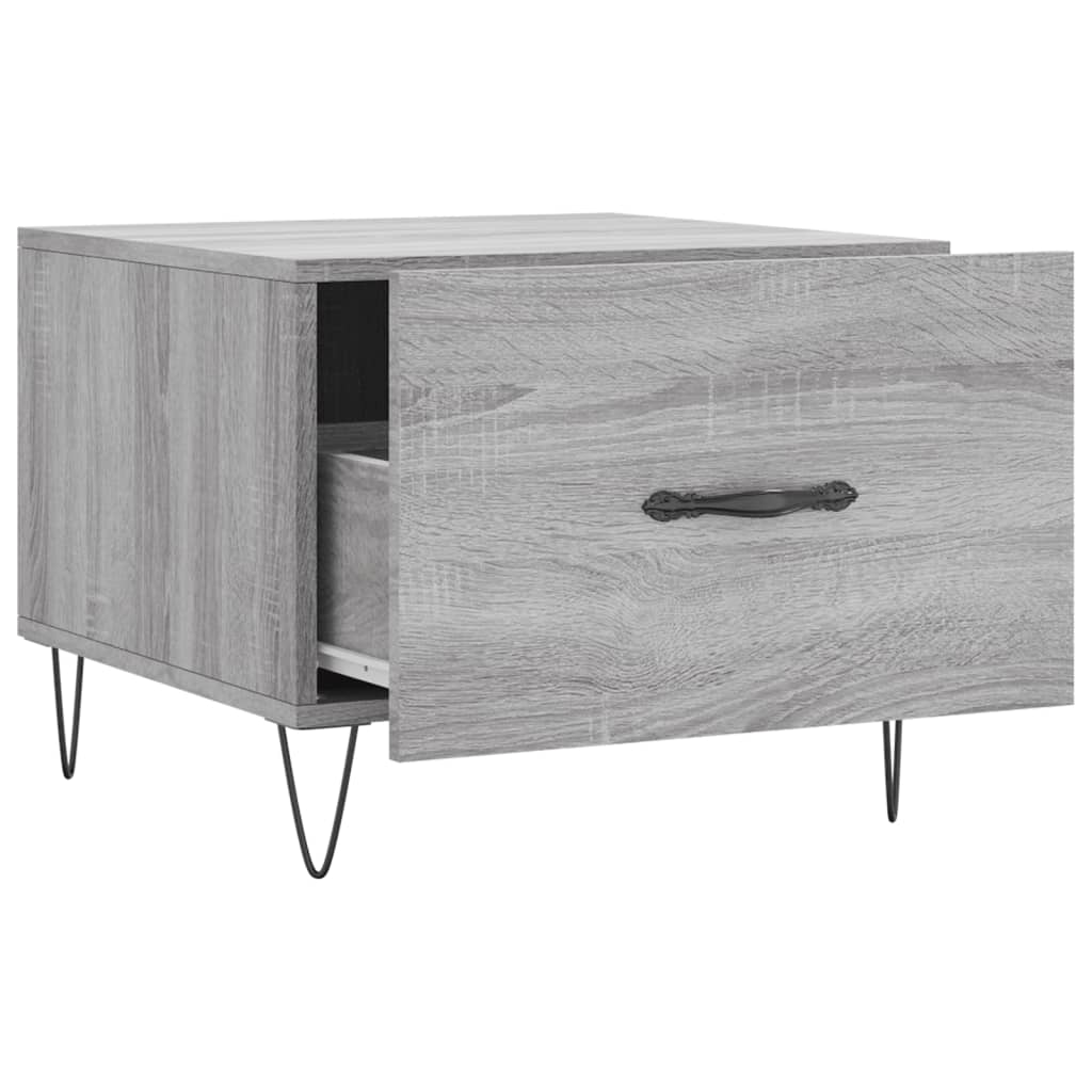vidaXL Coffee Tables 2 pcs Grey Sonoma 50x50x40 cm Engineered Wood