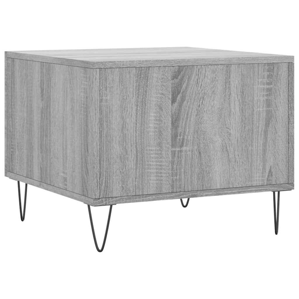 vidaXL Coffee Tables 2 pcs Grey Sonoma 50x50x40 cm Engineered Wood