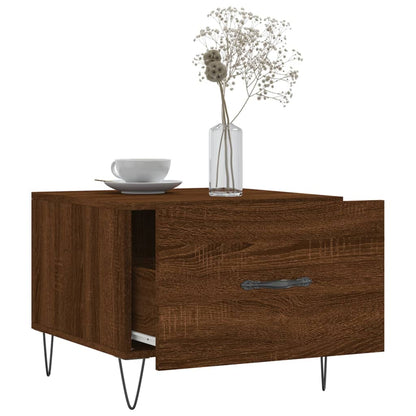 vidaXL Coffee Tables 2 pcs Brown Oak 50x50x40 cm Engineered Wood