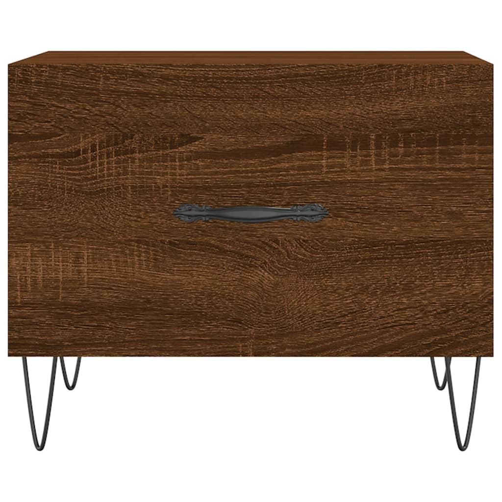vidaXL Coffee Tables 2 pcs Brown Oak 50x50x40 cm Engineered Wood