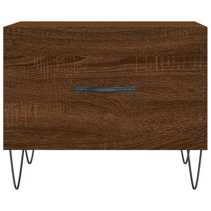 vidaXL Coffee Tables 2 pcs Brown Oak 50x50x40 cm Engineered Wood