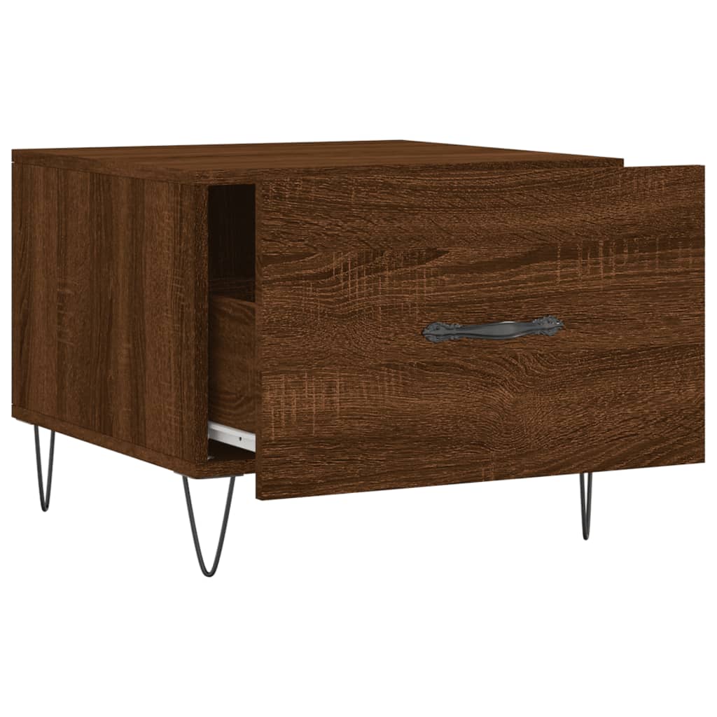 vidaXL Coffee Tables 2 pcs Brown Oak 50x50x40 cm Engineered Wood