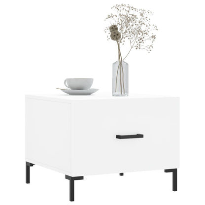 vidaXL Coffee Table White 50x50x40 cm Engineered Wood
