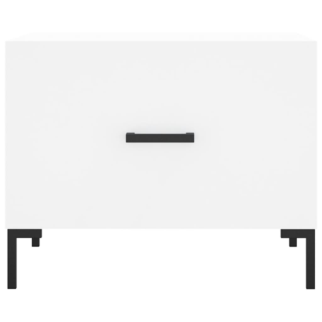 vidaXL Coffee Table White 50x50x40 cm Engineered Wood