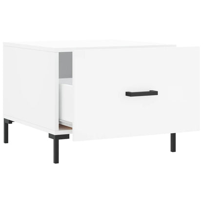 vidaXL Coffee Table White 50x50x40 cm Engineered Wood