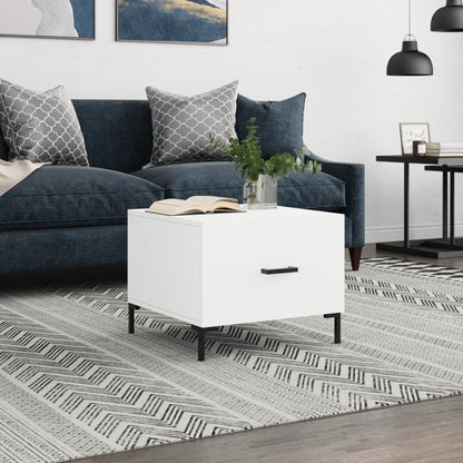 vidaXL Coffee Table White 50x50x40 cm Engineered Wood