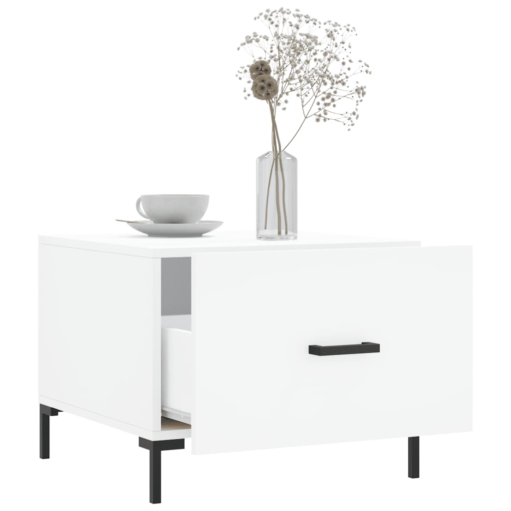 vidaXL Coffee Tables 2 pcs White 50x50x40 cm Engineered Wood