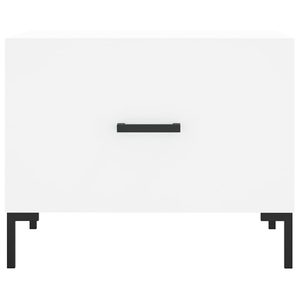 vidaXL Coffee Tables 2 pcs White 50x50x40 cm Engineered Wood
