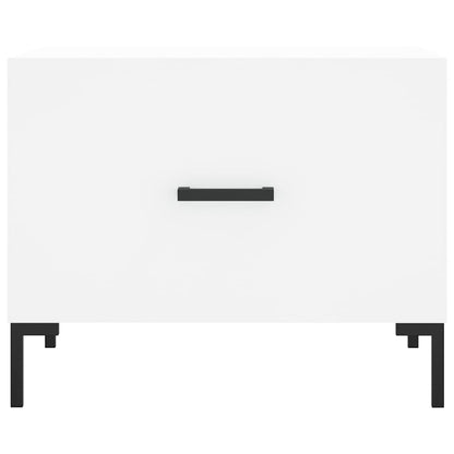 vidaXL Coffee Tables 2 pcs White 50x50x40 cm Engineered Wood