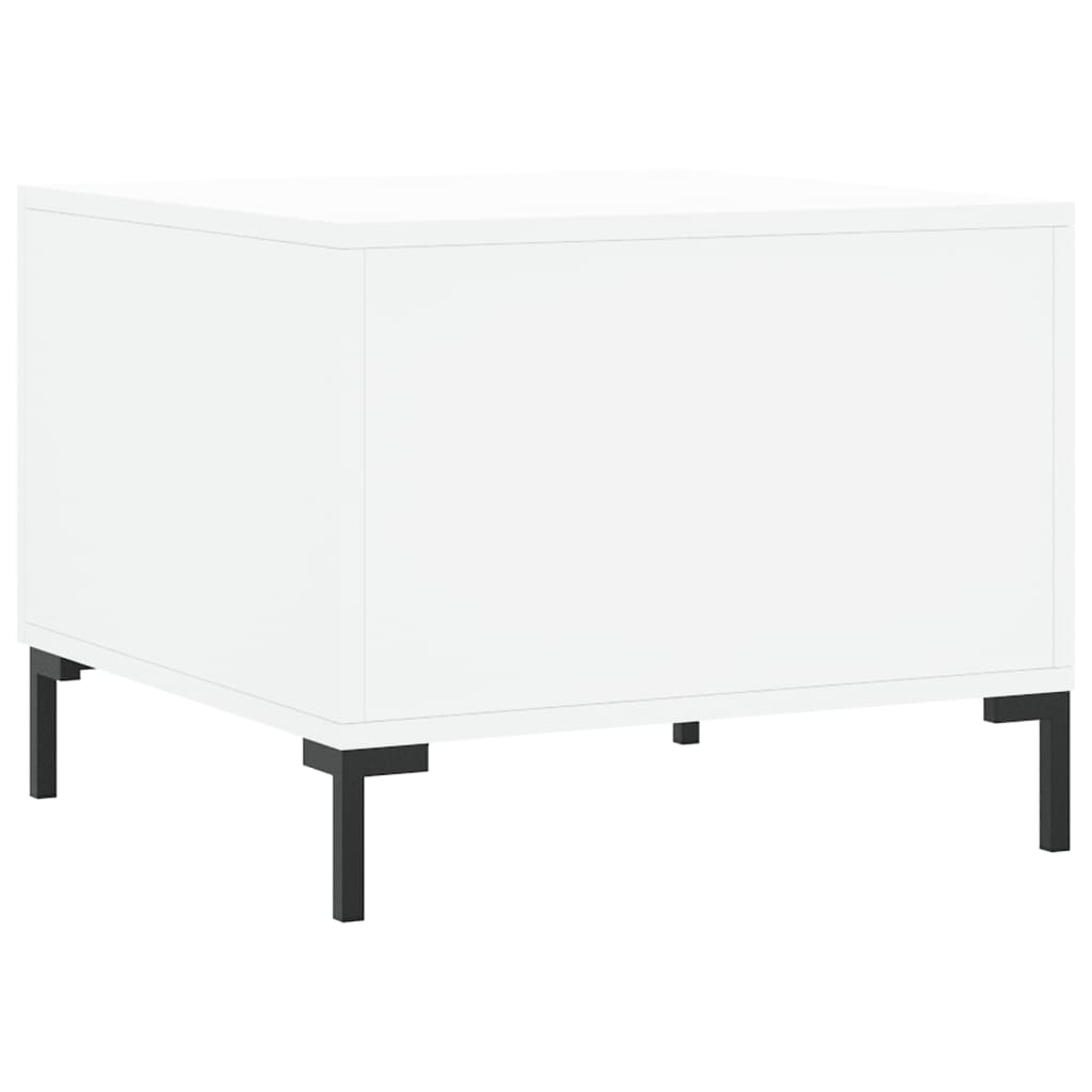 vidaXL Coffee Tables 2 pcs White 50x50x40 cm Engineered Wood