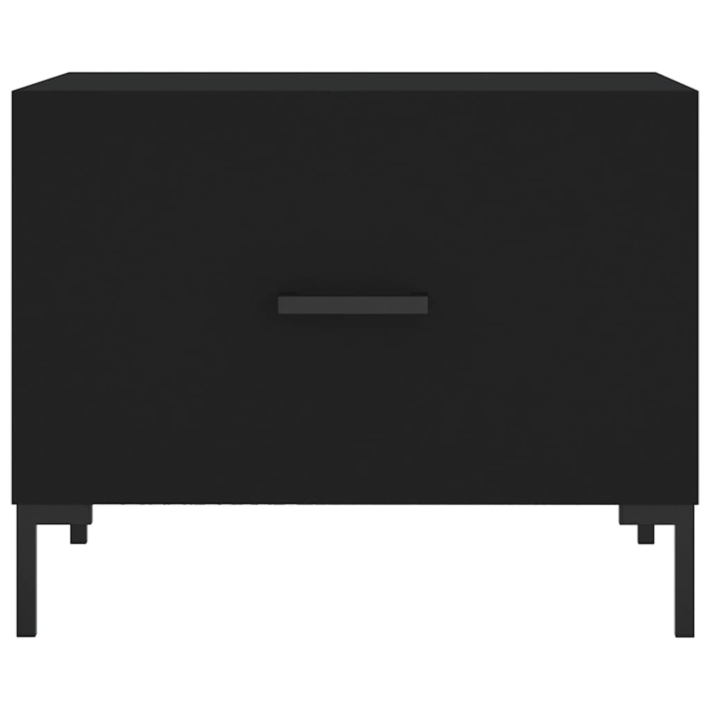 vidaXL Coffee Table Black 50x50x40 cm Engineered Wood