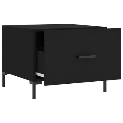 vidaXL Coffee Table Black 50x50x40 cm Engineered Wood