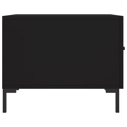 vidaXL Coffee Table Black 50x50x40 cm Engineered Wood