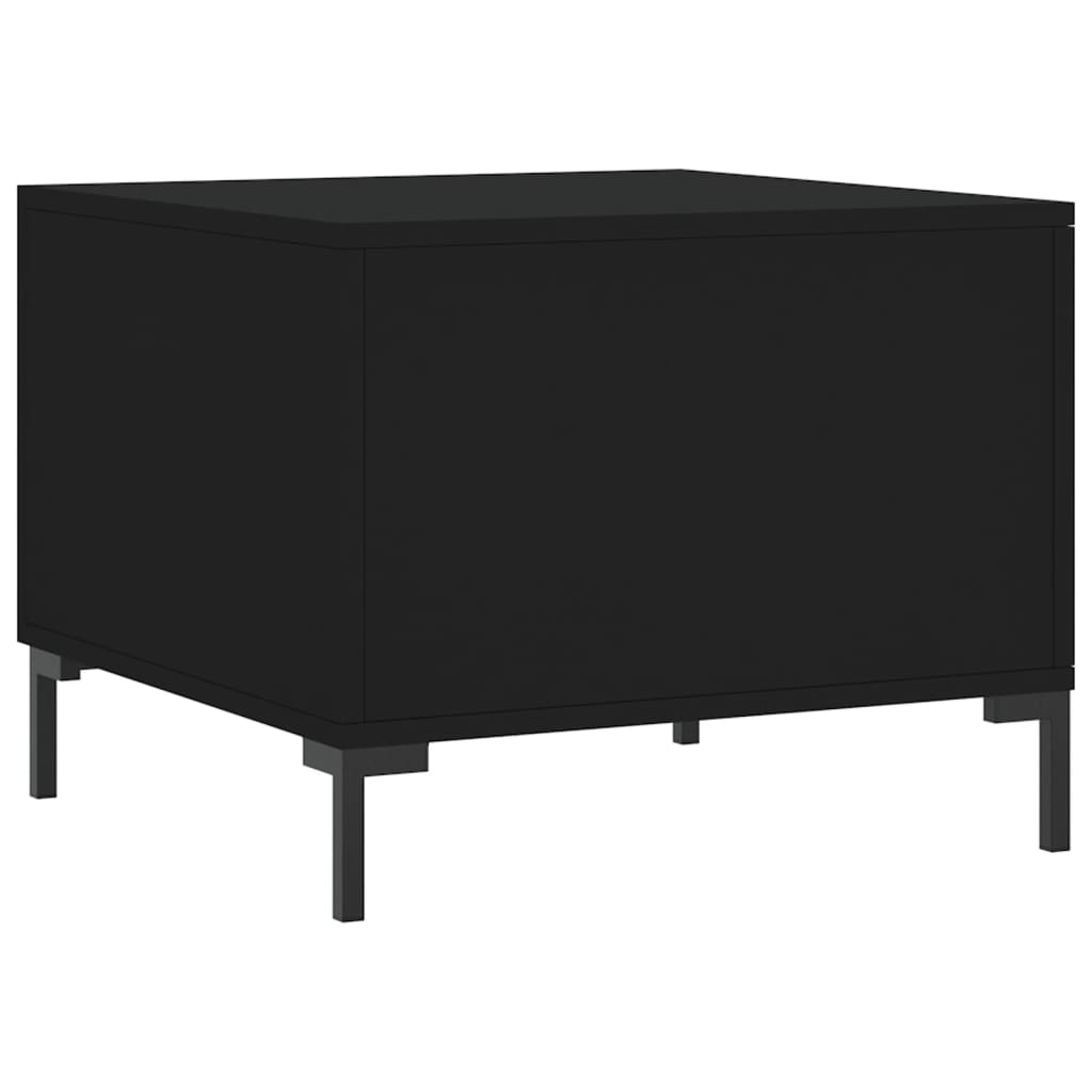 vidaXL Coffee Table Black 50x50x40 cm Engineered Wood