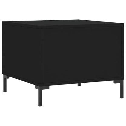vidaXL Coffee Table Black 50x50x40 cm Engineered Wood