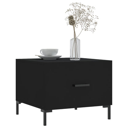 vidaXL Coffee Tables 2 pcs Black 50x50x40 cm Engineered Wood