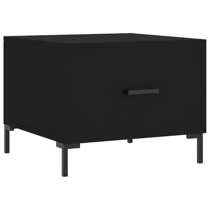 vidaXL Coffee Tables 2 pcs Black 50x50x40 cm Engineered Wood