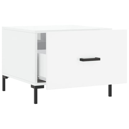 vidaXL Coffee Table High Gloss White 50x50x40 cm Engineered Wood