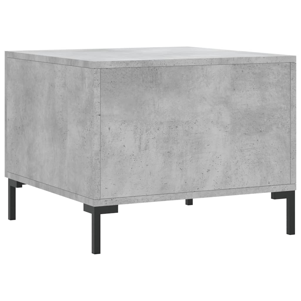 vidaXL Coffee Table Concrete Grey 50x50x40 cm Engineered Wood