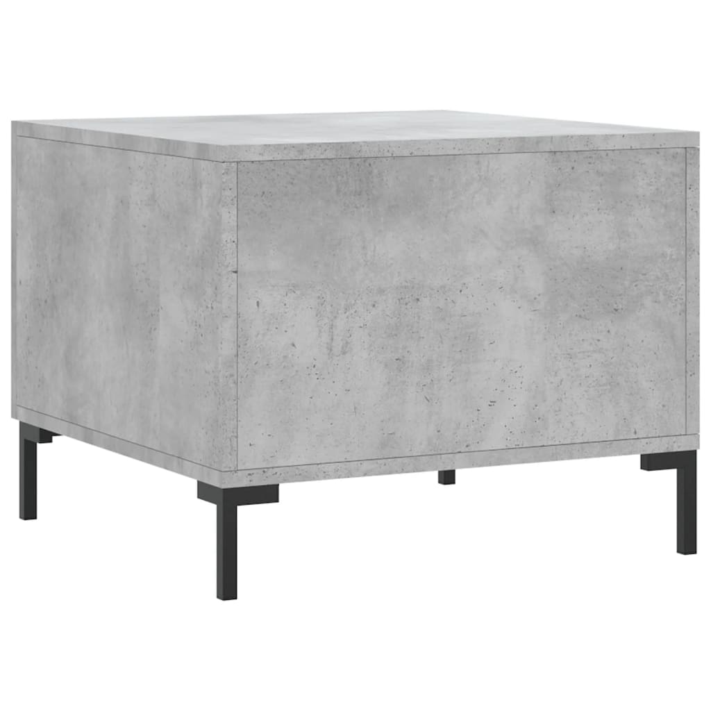 vidaXL Coffee Tables 2 pcs Concrete Grey 50x50x40 cm Engineered Wood