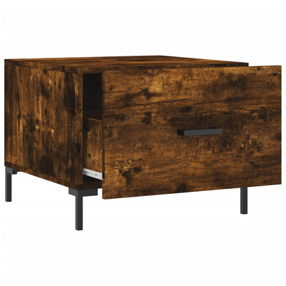 vidaXL Coffee Tables 2 pcs Smoked Oak 50x50x40 cm Engineered Wood