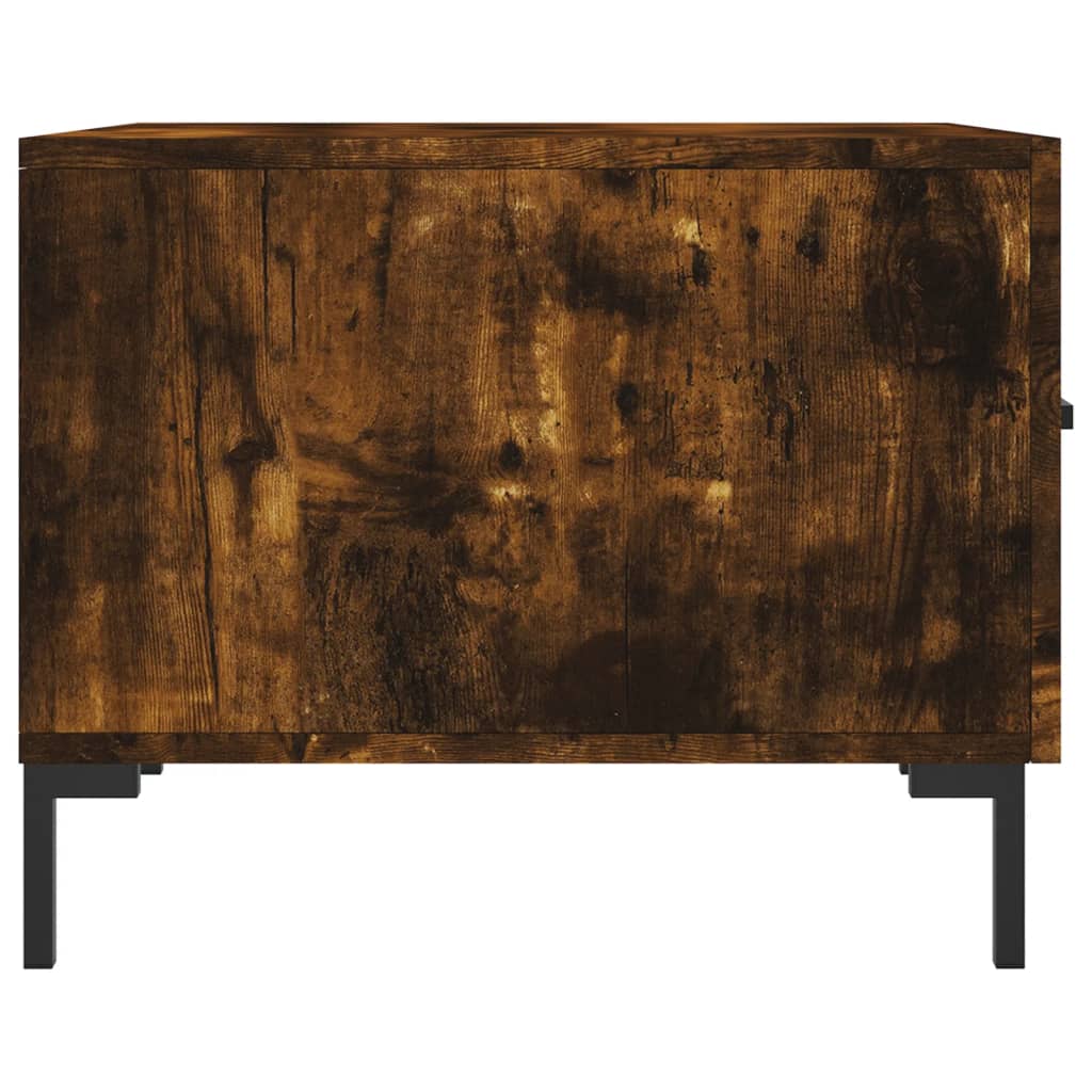 vidaXL Coffee Tables 2 pcs Smoked Oak 50x50x40 cm Engineered Wood