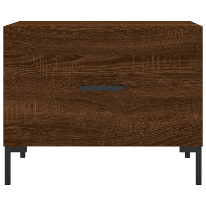 vidaXL Coffee Table Brown Oak 50x50x40 cm Engineered Wood