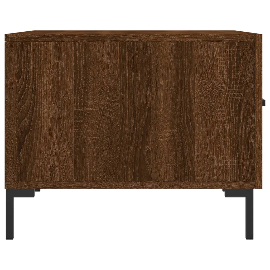 vidaXL Coffee Table Brown Oak 50x50x40 cm Engineered Wood