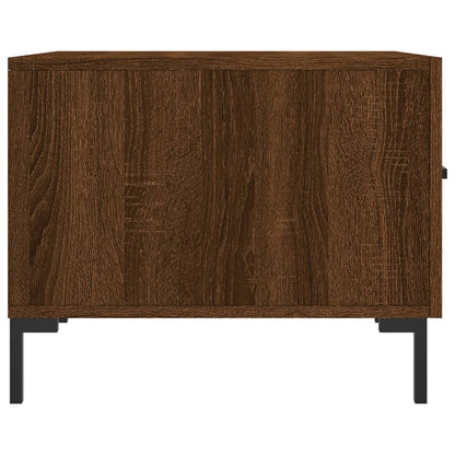 vidaXL Coffee Table Brown Oak 50x50x40 cm Engineered Wood