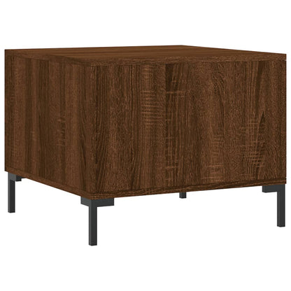 vidaXL Coffee Table Brown Oak 50x50x40 cm Engineered Wood