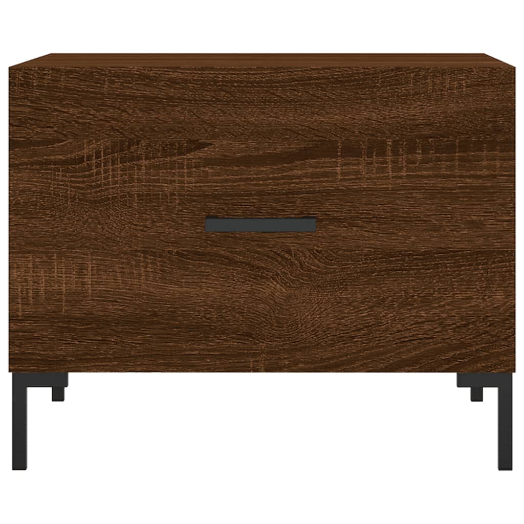 vidaXL Coffee Tables 2 pcs Brown Oak 50x50x40 cm Engineered Wood