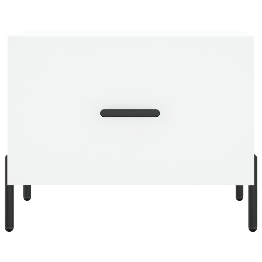 vidaXL Coffee Table White 50x50x40 cm Engineered Wood