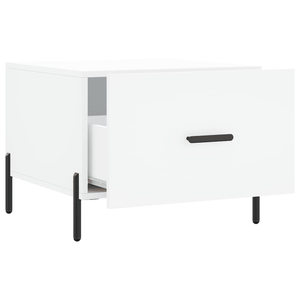 vidaXL Coffee Table White 50x50x40 cm Engineered Wood