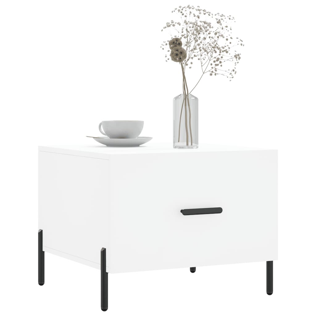 vidaXL Coffee Tables 2 pcs White 50x50x40 cm Engineered Wood