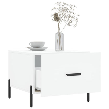 vidaXL Coffee Tables 2 pcs White 50x50x40 cm Engineered Wood
