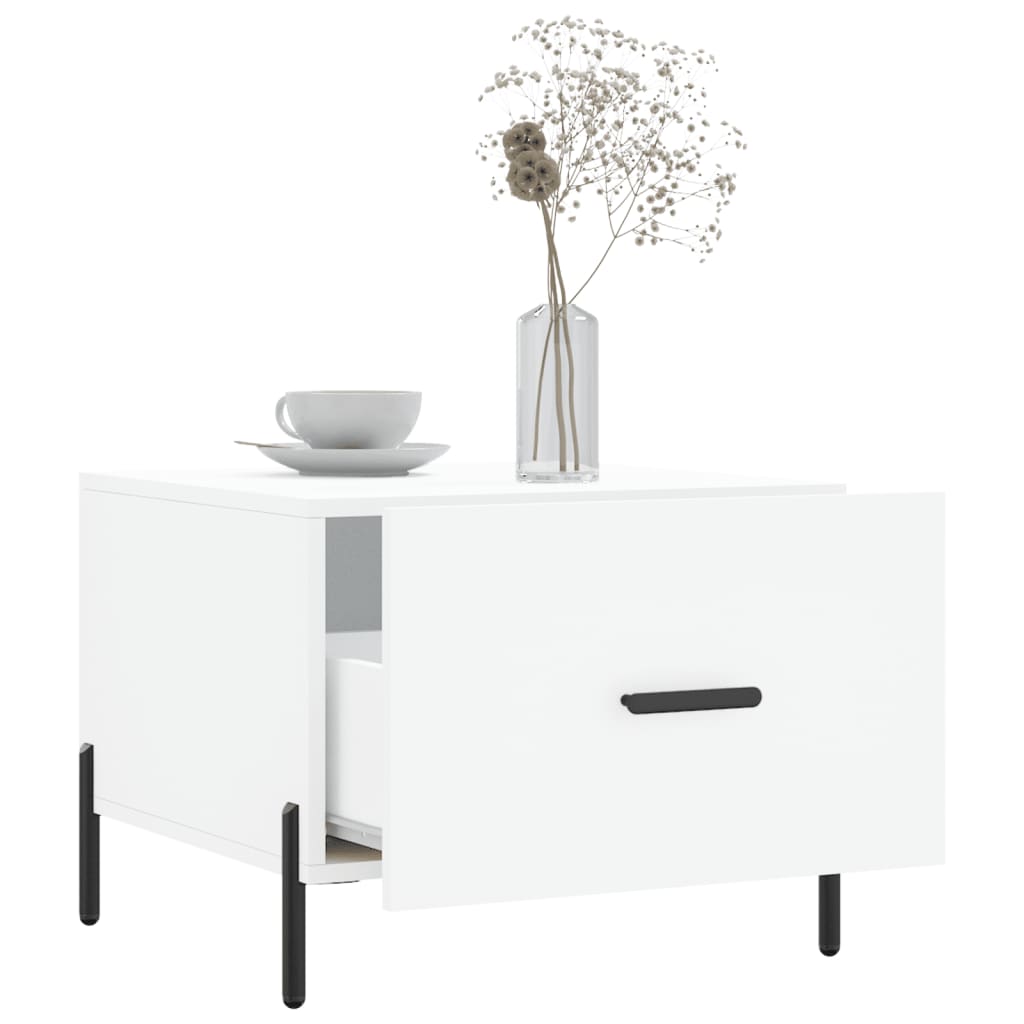 vidaXL Coffee Tables 2 pcs White 50x50x40 cm Engineered Wood