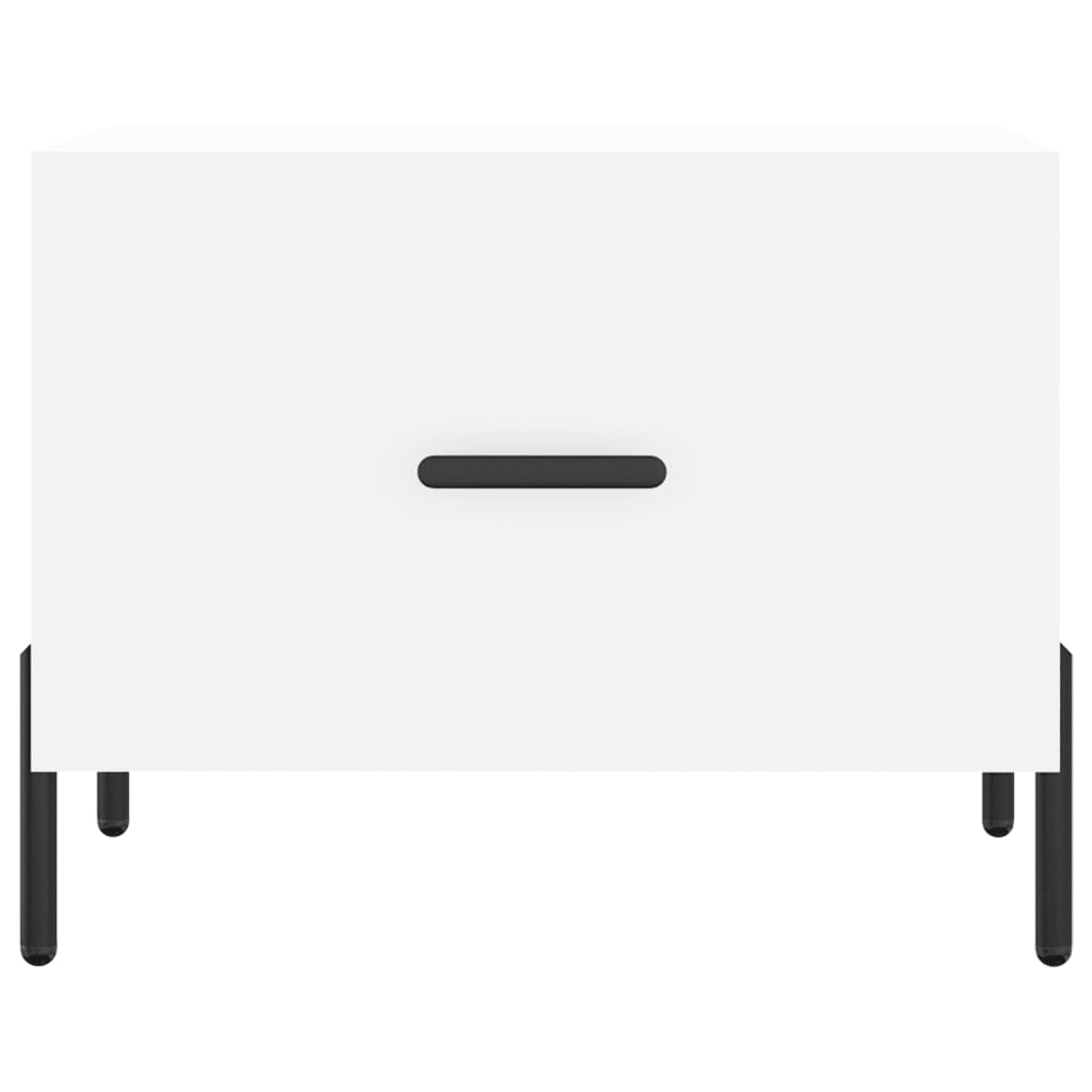 vidaXL Coffee Tables 2 pcs White 50x50x40 cm Engineered Wood