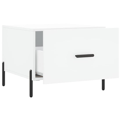 vidaXL Coffee Tables 2 pcs White 50x50x40 cm Engineered Wood