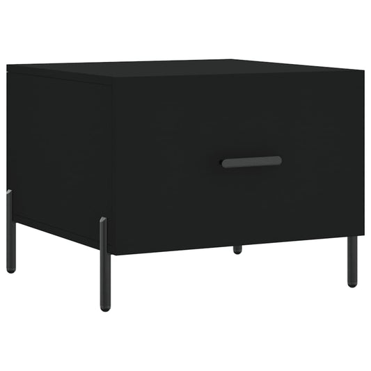 vidaXL Coffee Table Black 50x50x40 cm Engineered Wood