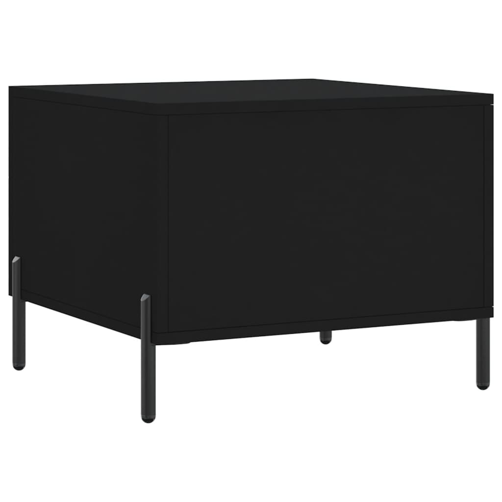 vidaXL Coffee Table Black 50x50x40 cm Engineered Wood