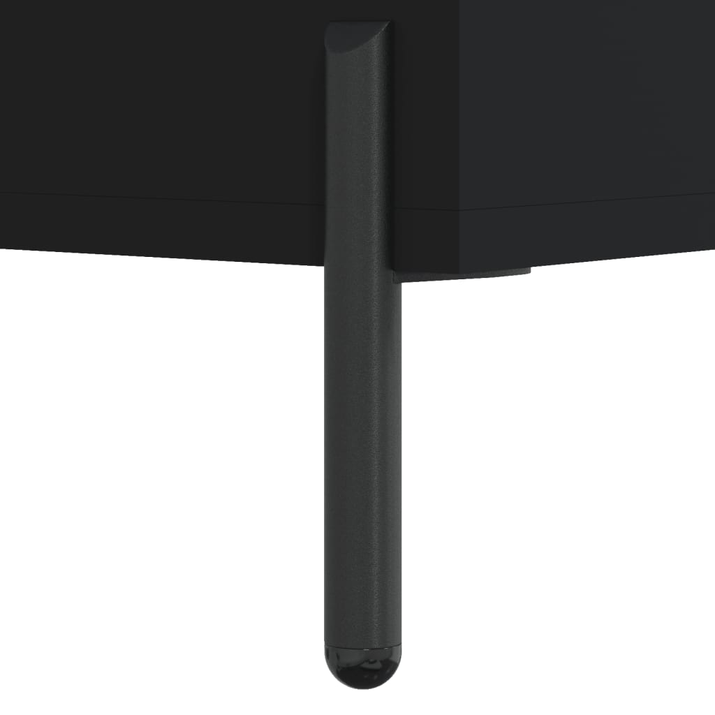 vidaXL Coffee Table Black 50x50x40 cm Engineered Wood