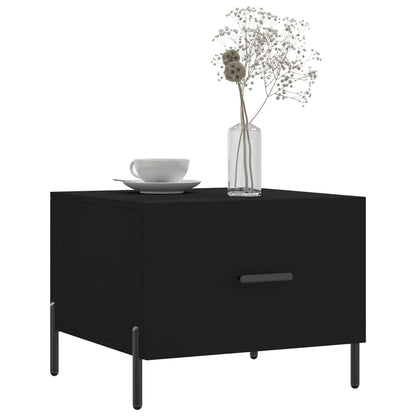 vidaXL Coffee Tables 2 pcs Black 50x50x40 cm Engineered Wood