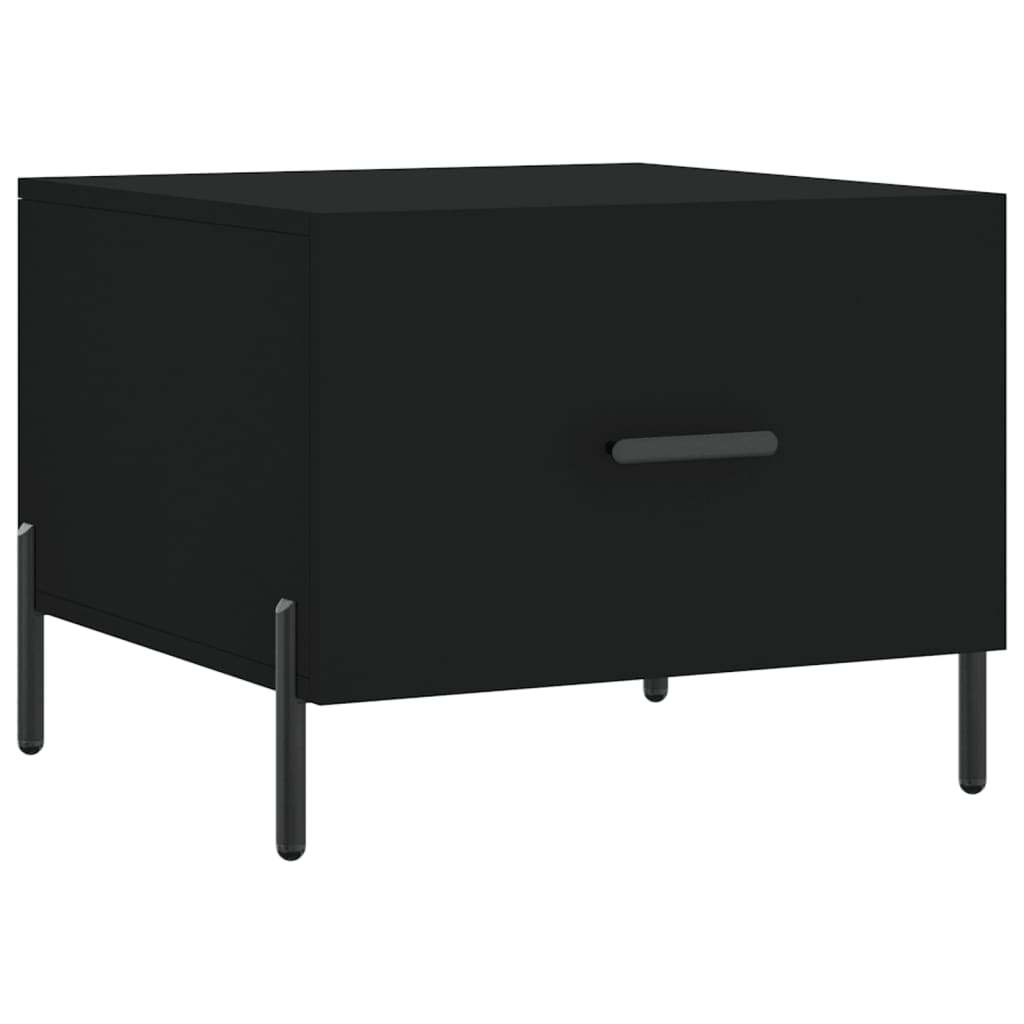 vidaXL Coffee Tables 2 pcs Black 50x50x40 cm Engineered Wood